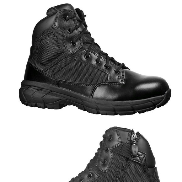 interceptor men's guard zippered ankle high work boots